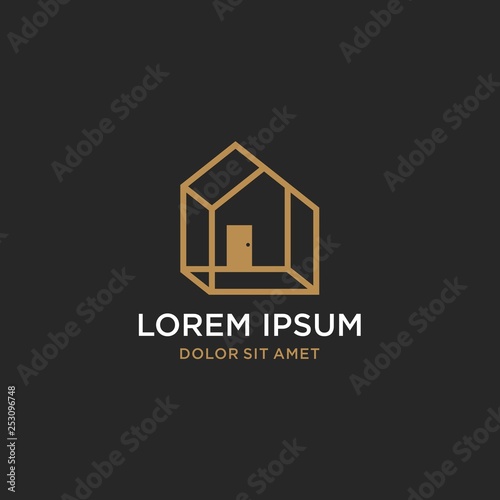 Minimalist luxury home logo