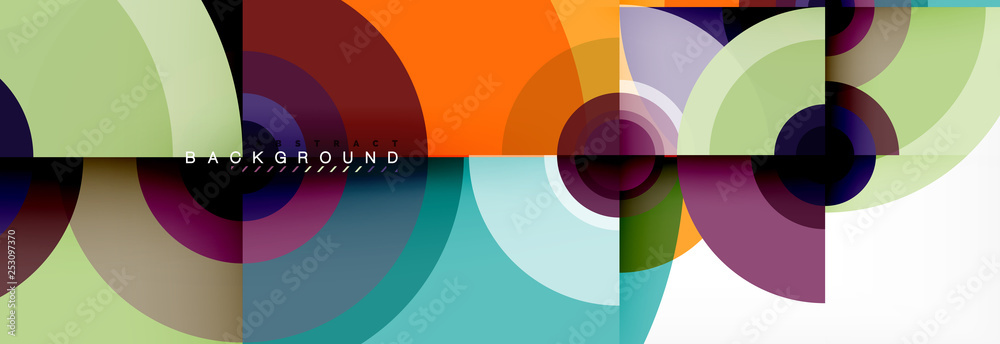 Circle geometric composition abstract background design, cover, template, brochure, flyer. Circle geometric composition abstract background design, cover, template, brochure, flyer.
