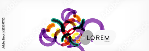 Linear design circle background
