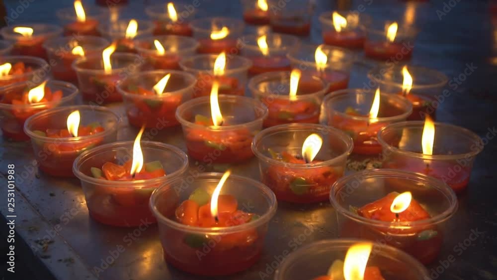 Burning candles, close up Burning candles, close up