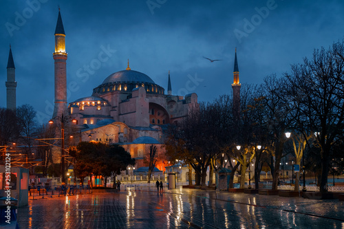 Photography Hagia Sophia Mosque in Istanbul, Turkey. Ayasofya