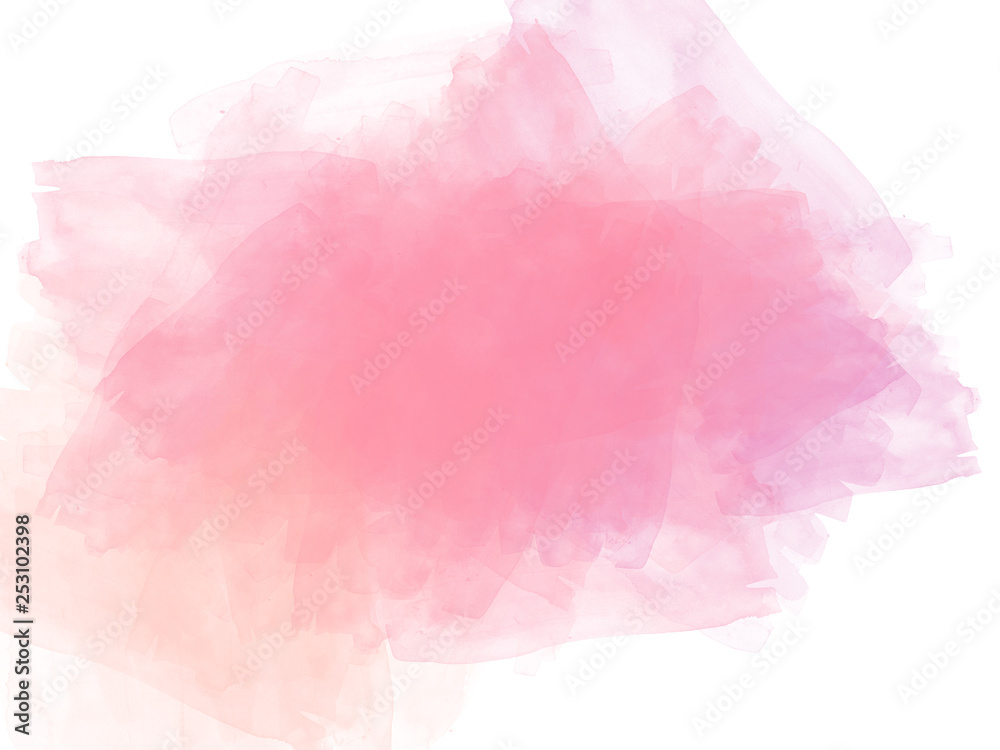 Fototapeta premium Abstract soft colorful watercolor illustration painting background.