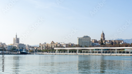Dock of the port of Malaga on a sunny day. Andalucia, Spain © Alvaro
