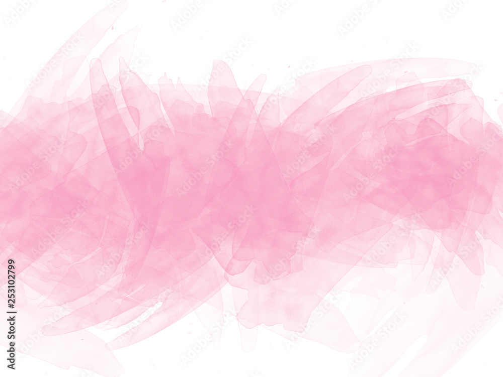 Fototapeta premium Abstract soft colorful watercolor illustration painting background.
