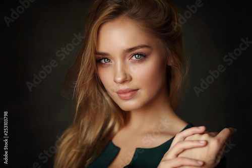 Beautiful young female model