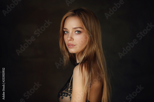 Beautiful young female model