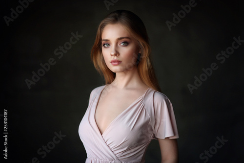 Beautiful young female model