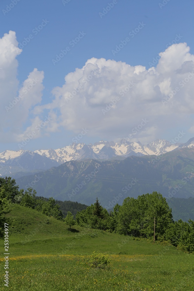 green village views. savsat/artvin/turkey