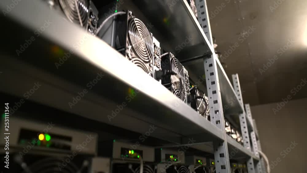 Server Room for crypto mining