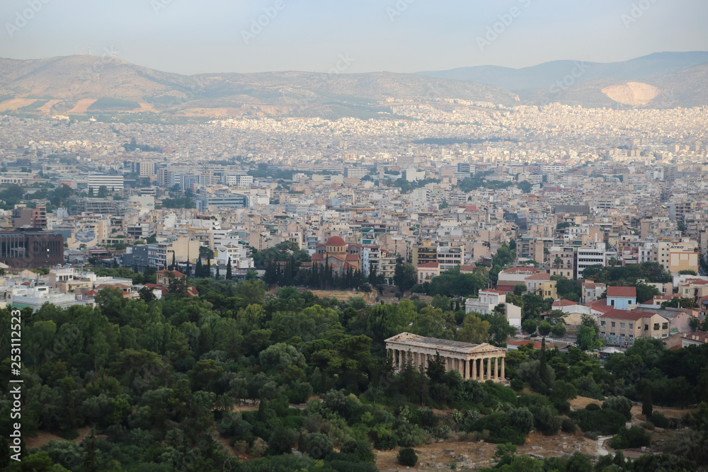Buildings in centre of Athens, Greece
