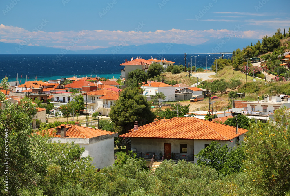 Obraz premium Nea Skioni village in Greece