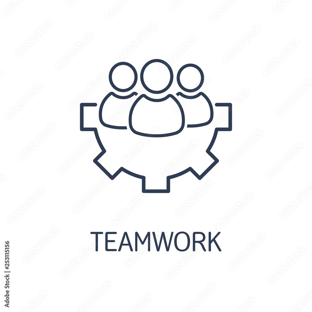 Teamwork vector icon sign symbol. Teamwork vector icon sign symbol.