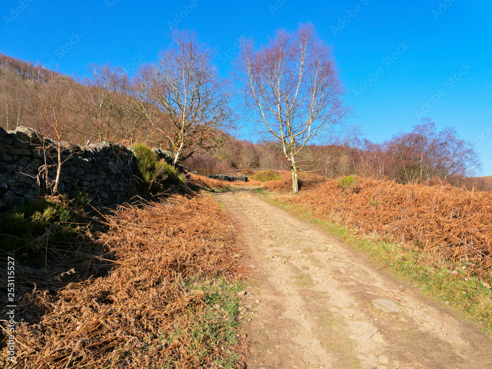 Winding footpath in the Derbyshire Peak Disrtict Winding footpath in the Derbyshire Peak Disrtict