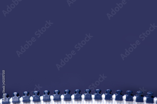 zipper clothing fashion on blue background macro