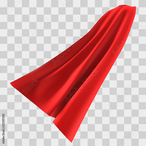 Superhero red cape