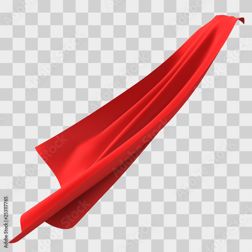 Superhero red cape