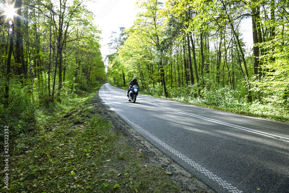 Spring road and free space for your decoration. Spring road and free space for your decoration.