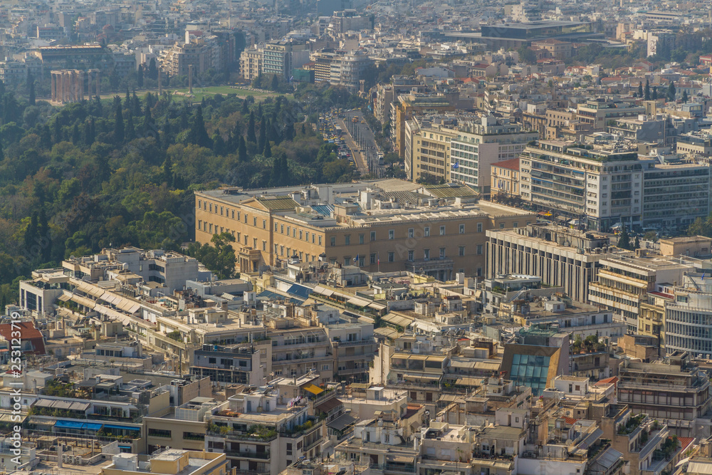 Athens cityscape including Parliament House