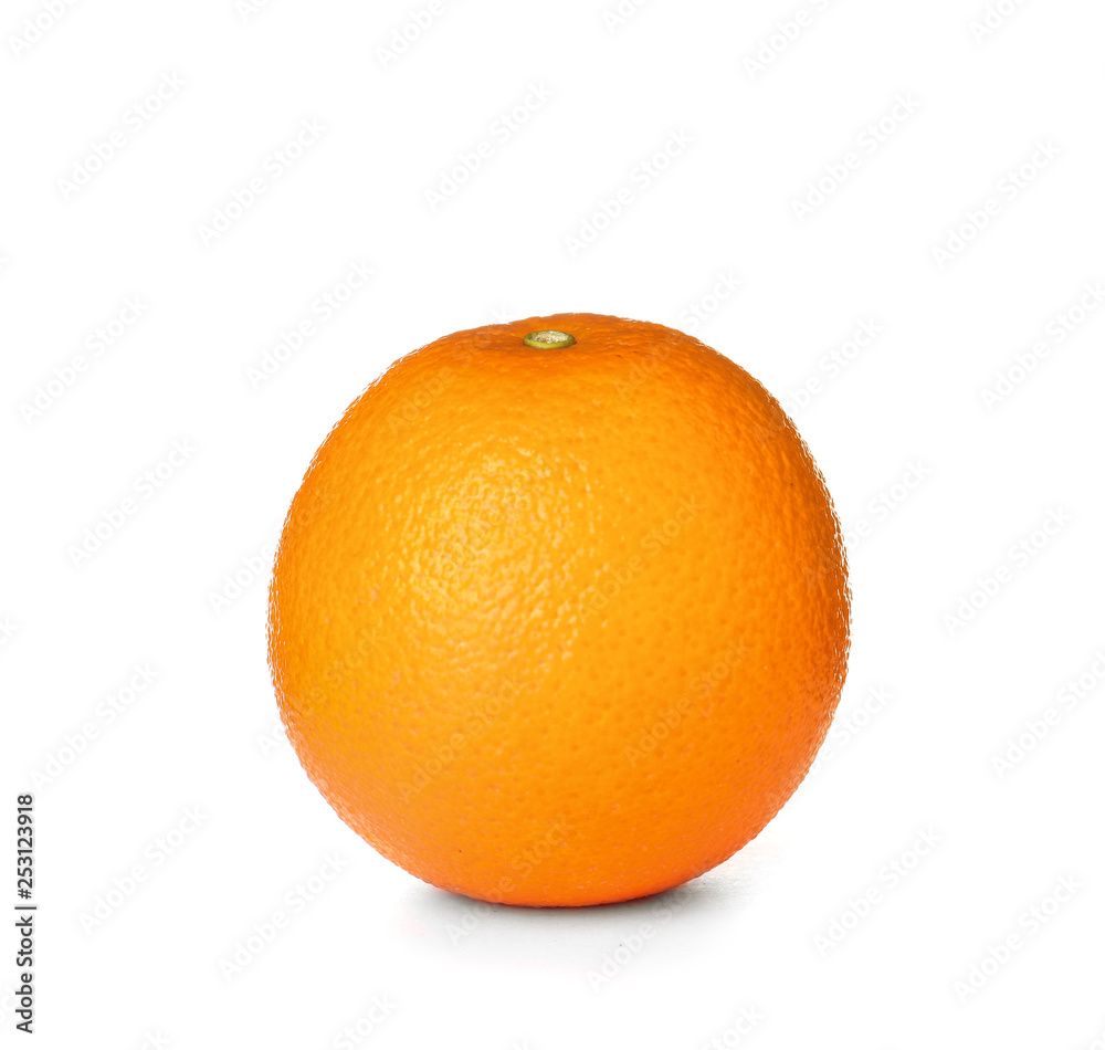 Fresh ripe orange isolated on white. Citrus fruit Fresh ripe orange isolated on white. Citrus fruit