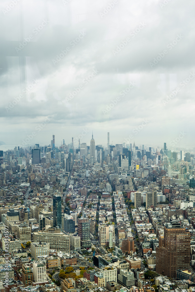 Fototapeta premium Aerial View of NYC