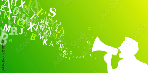 megafono, manifestazione, comunicazione, comunicare