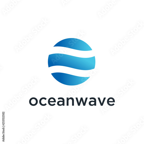 Water Wave Logo abstract vector template. Aqua icon. sea ocean Logo design inspiration