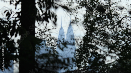 Canvas Print Kuala Lumpur towers in the distance