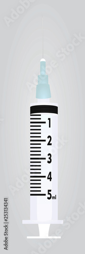 Syringe. vector illustration