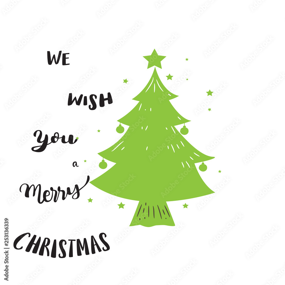 Fototapeta premium wish you a merry Christmas