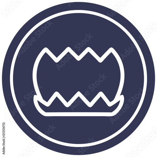 lotus flower circular icon