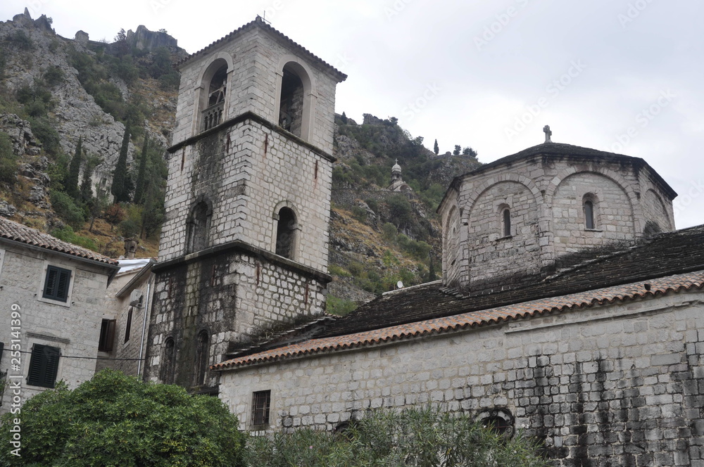 Walls of Old City of Kotor, Montenegro