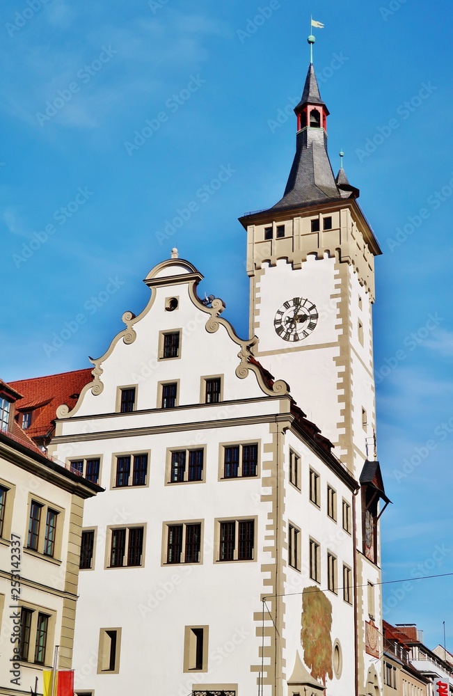 Würzburg, Altes Rathaus, Südwestseite