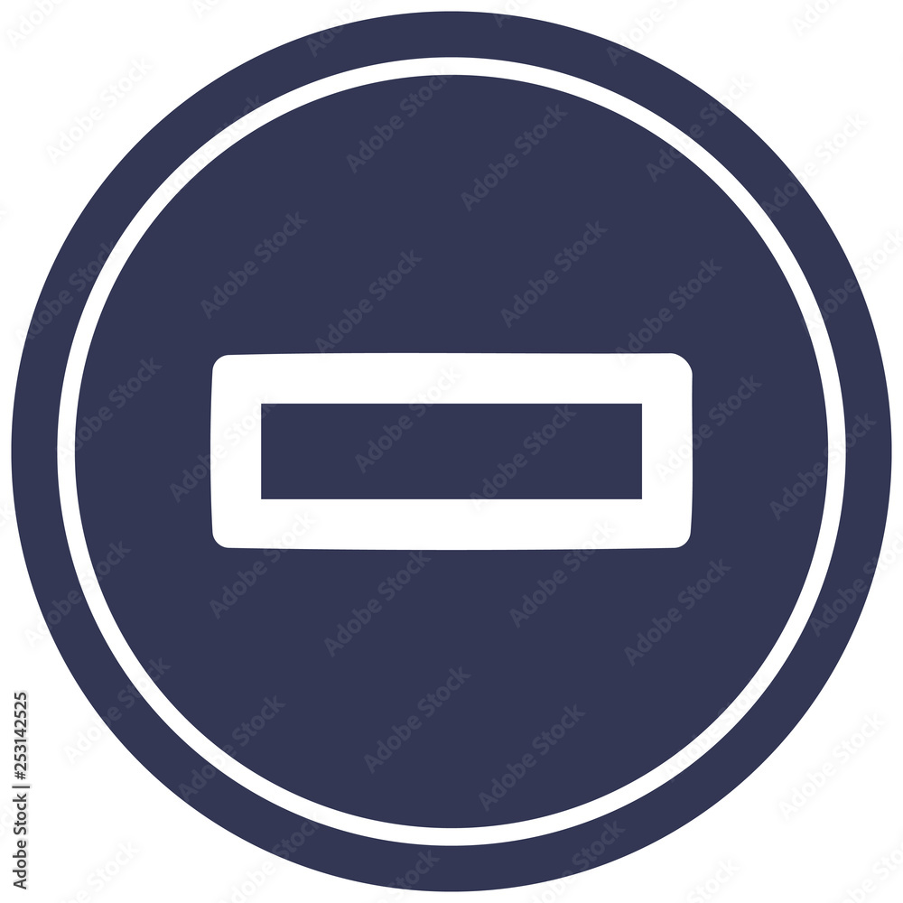 subtraction symbol circular icon subtraction symbol circular icon