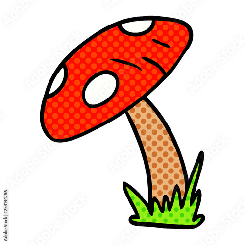 cartoon doodle of a toad stool