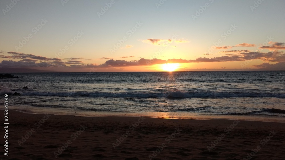Obraz premium Sunset in Maui
