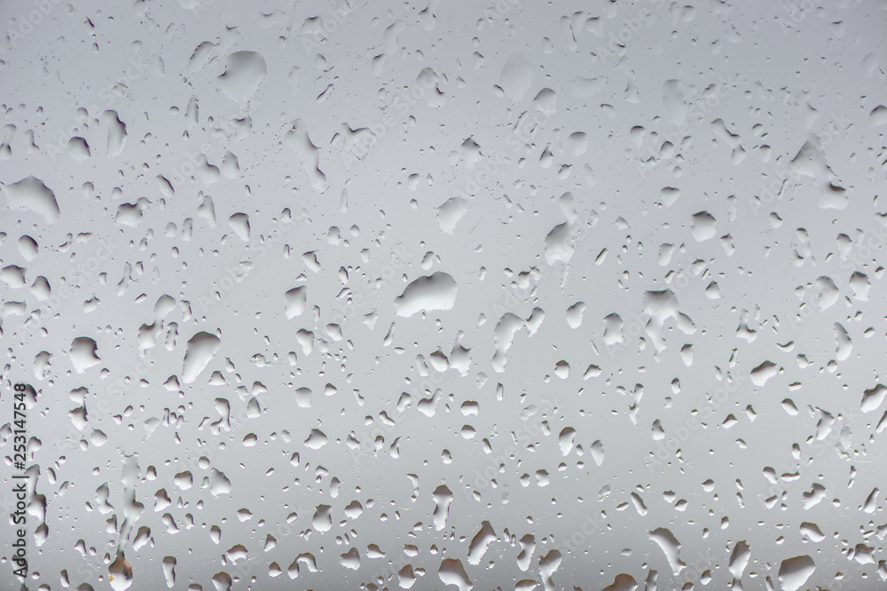 Drops of rain on glass Drops of rain on glass