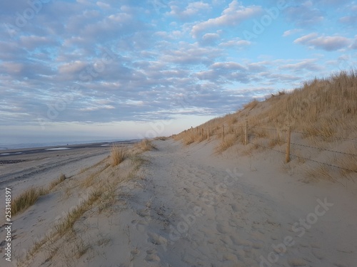 winter sunny beach france