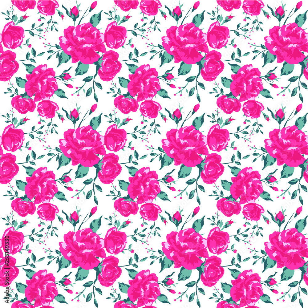 roses vector floral background pattern floral nature illustration