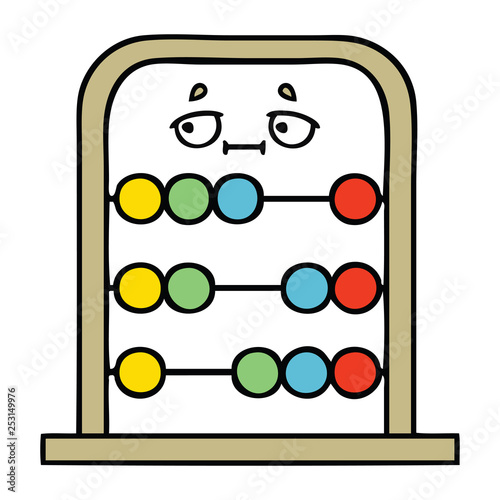 cute cartoon abacus