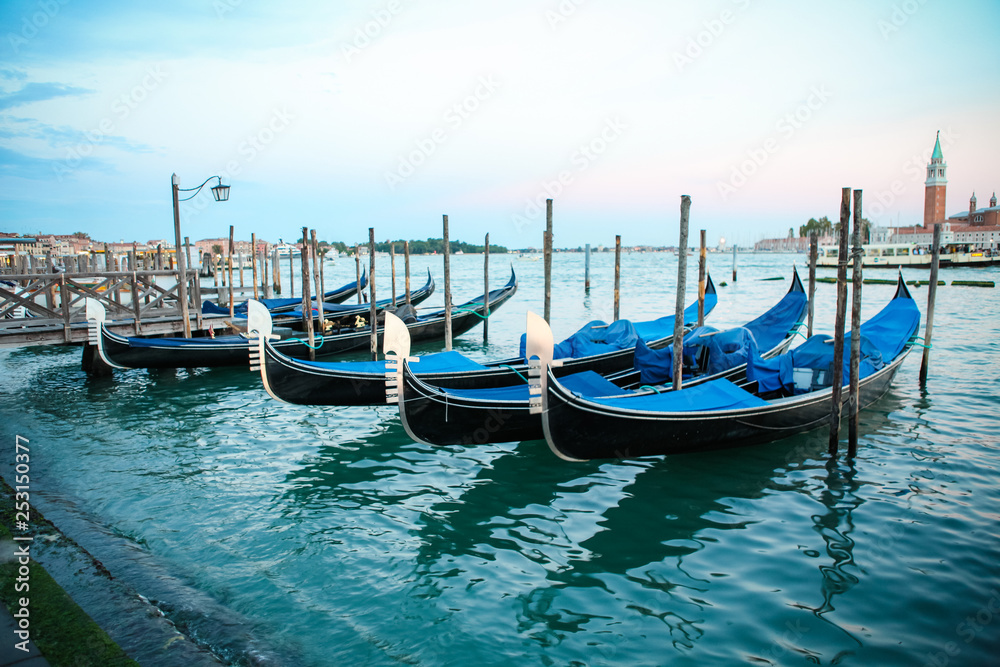 Gondolas in Venice - Italy