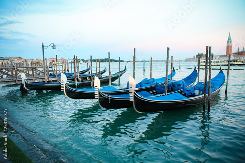 Gondolas in Venice - Italy