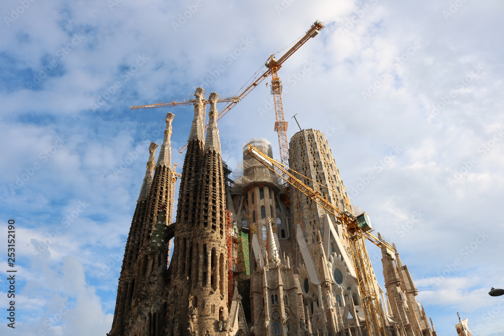 Fototapeta premium La Sagrada Família in June 2018