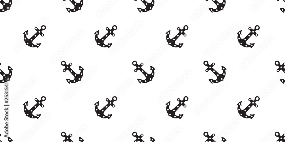 Anchor seamless pattern vector boat pirate helm isolated scarf Nautical maritime polka dot sea ocean repeat wallpaper tile background Anchor seamless pattern vector boat pirate helm isolated scarf Nautical maritime polka dot sea ocean repeat wallpaper tile background