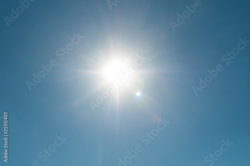 sun with massive lensflare