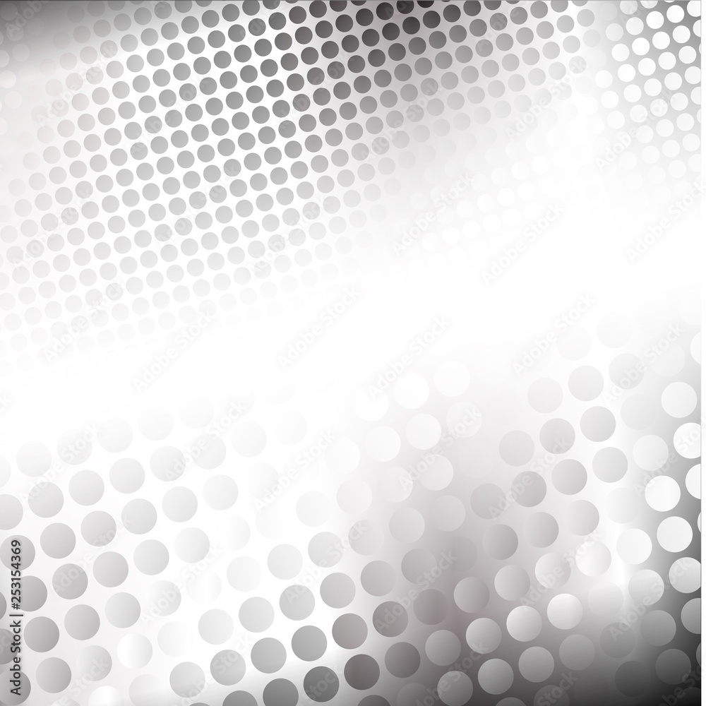 Stylized metal surface of gray dots Stylized metal surface of gray dots