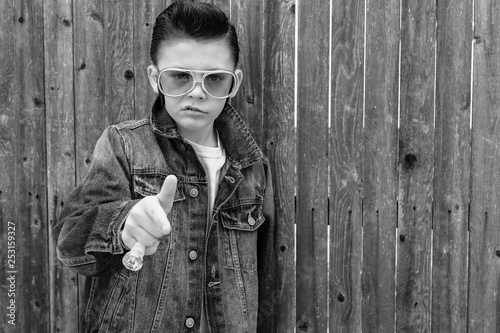 elvis kid black and white