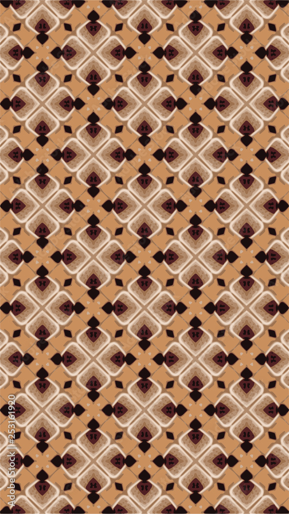 Obraz premium Ornate geometric pattern and abstract colored background
