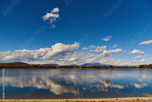 Lake schwarzl near Graz in Austria.