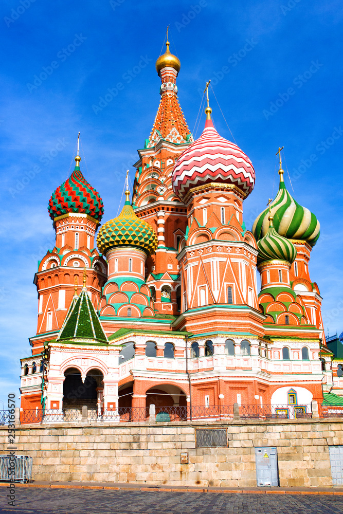 Cathedral of Vasily Blessed (Saint Basil's Cathedral), Moscow in autumn