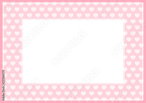 frame of pink pastel color soft and hearts shape for banner background and copy space white paper, heart shape on pink soft, heart shaped pastel pink for love card frame, heart shape symbolizes love